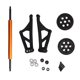 thumbnail image 3 of RC Tail Wheel Head Up Wheel, Simulated Anti Roll RC Wheelie Bar Kit High Toughness Double Wheel For 1/7 RC Truck, 3 of 8