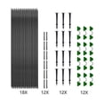 thumbnail image 3 of Garden Greenhouse Hoop Set, Gardening Folding Fiber Pole Set, 3 of 5
