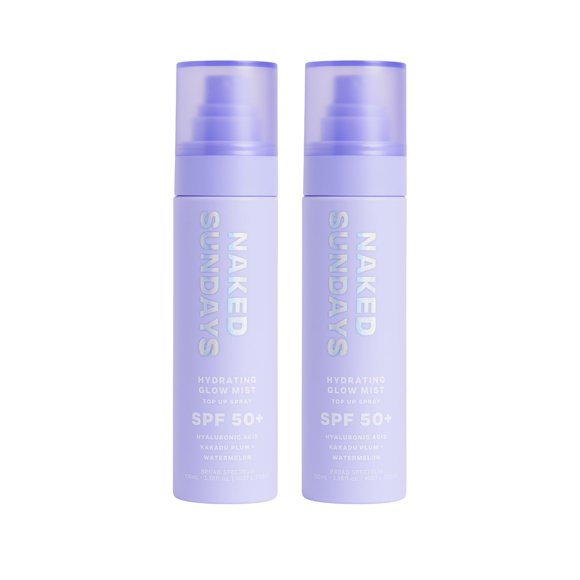 Spray fijador hidratante Glow Mist SPF 50 Naked Sundays
