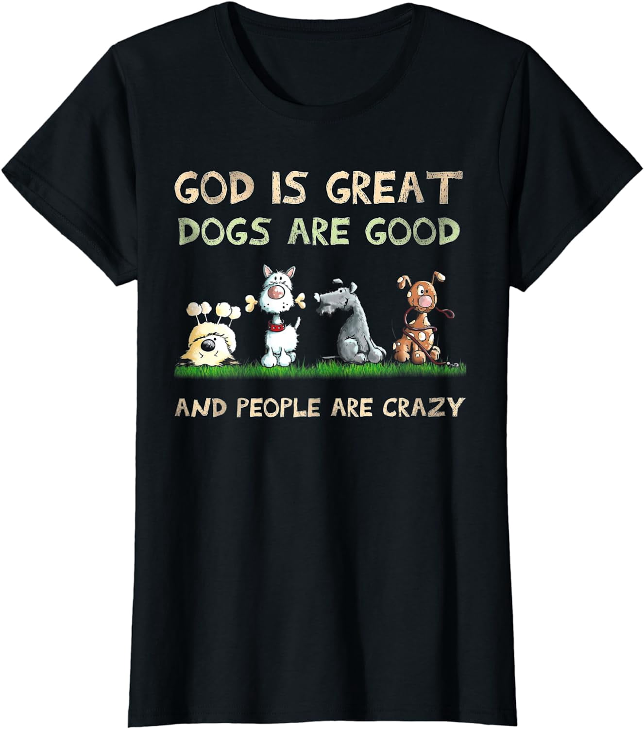 Lustige Gartenflagge 'God Is Great, Dogs Are Good...' – Wasserdicht, Doppelseitig, Für Draußen