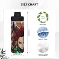 thumbnail image 4 of Botella de agua aislada deportiva Demon Slayer, de acero inoxidable, portátil, para exteriores, para viajes, fitness, estudiantes, talla única., 4 of 7