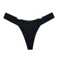 thumbnail image 1 of Bragas de mujer, bragas de Bikini, ropa interior Sexy a la moda, tangas de tiro bajo sin costuras, bragas decorativas de Metal en forma de V, bragas de horquilla alta para mujer Tan Jianjun unisex, 1 of 2