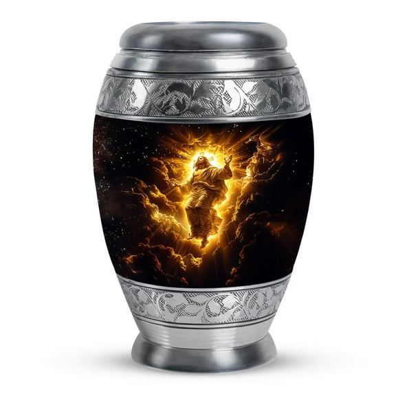 KARYLIZ Cross Urns For Human Ashes Adult Man - Ashes Urn - Funeral Decor - Urn Funeral - Urn For Women - Urn For Human Ashes Adult Female - Small Urns For Human Ashes Keepsake - Urn 10 Inch & 3 Inch