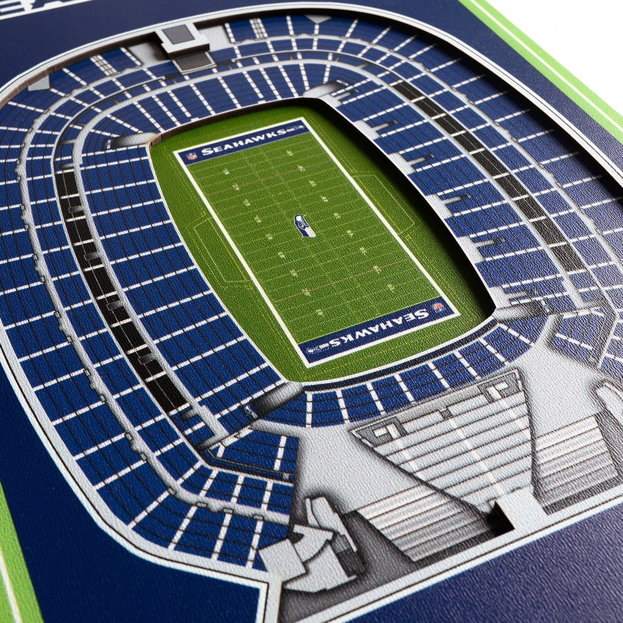 Seattle Seahawks 8'' x 32'' 3D StadiumView Banner