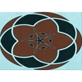 thumbnail image 1 of Ahgly Company Indoor Rectangle Patterned Blue Hosta Blue Area Rugs, 2' x 5', 1 of 6