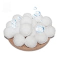 thumbnail image 2 of Material de filtro de bola de fibra blanca, 700 g, envasado al vacío, bola de filtro de piscina, tratamiento de aguas residuales, bola de nitración de bacterias, 2 of 2