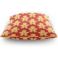 thumbnail image 4 of GZHJMY Christmas Gingerbread Pillow Cover 18 x 18 Inch, Soft Decorative Cushion Case Square Throw Pillow Cover for Sofa Living Room Couch Home Decor, 4 of 7