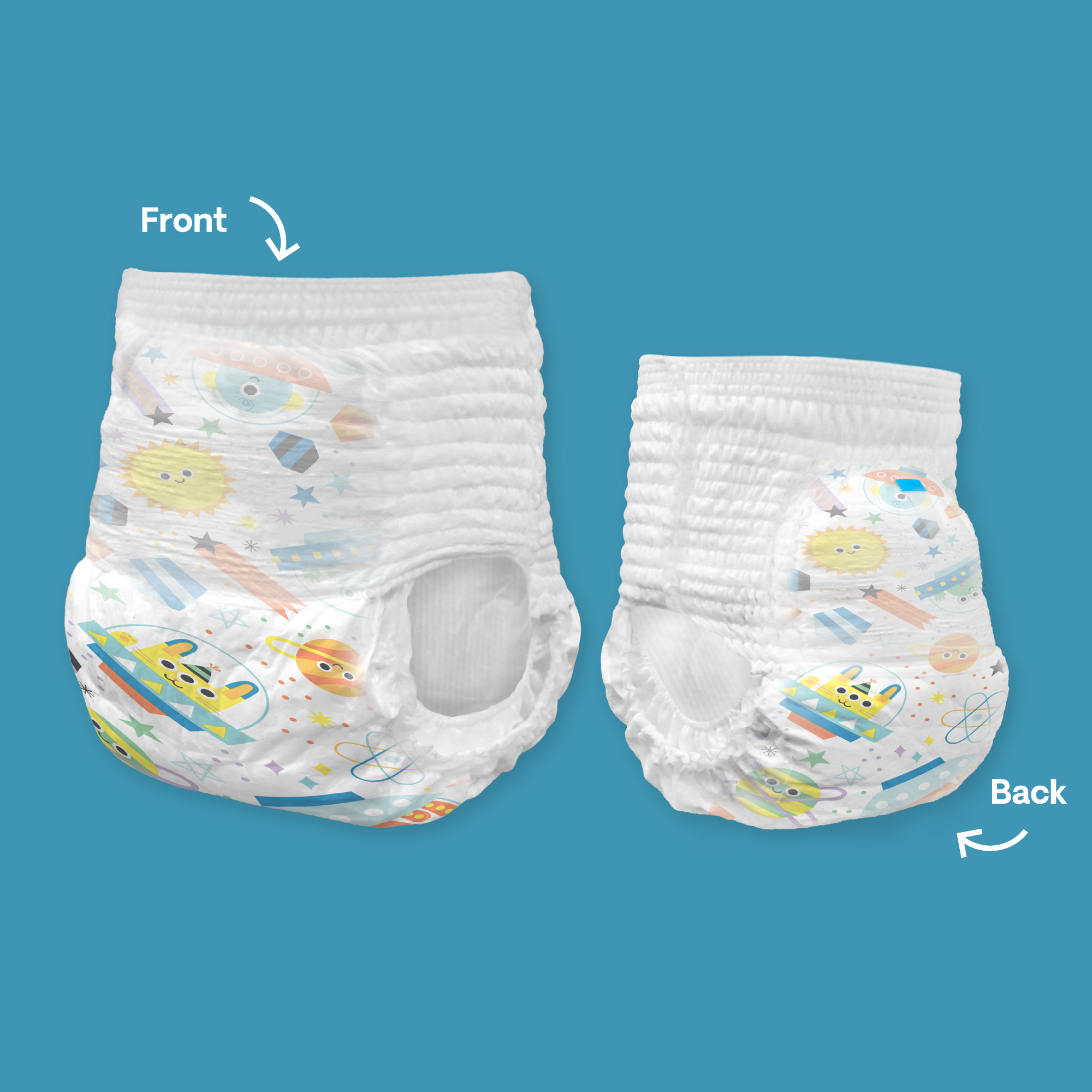 Hello Bello Training Pants I Bedtime Stories & Space Travelers I Size X-Large (4T-5T) I 69 Count - image 4 of 9