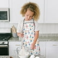 thumbnail image 4 of Floral Princess Pattern Kids Aprons for Girls and Boys,Adjustable Neck Strap Toddler Aprons for Kids Cooking Baking, 4 of 6