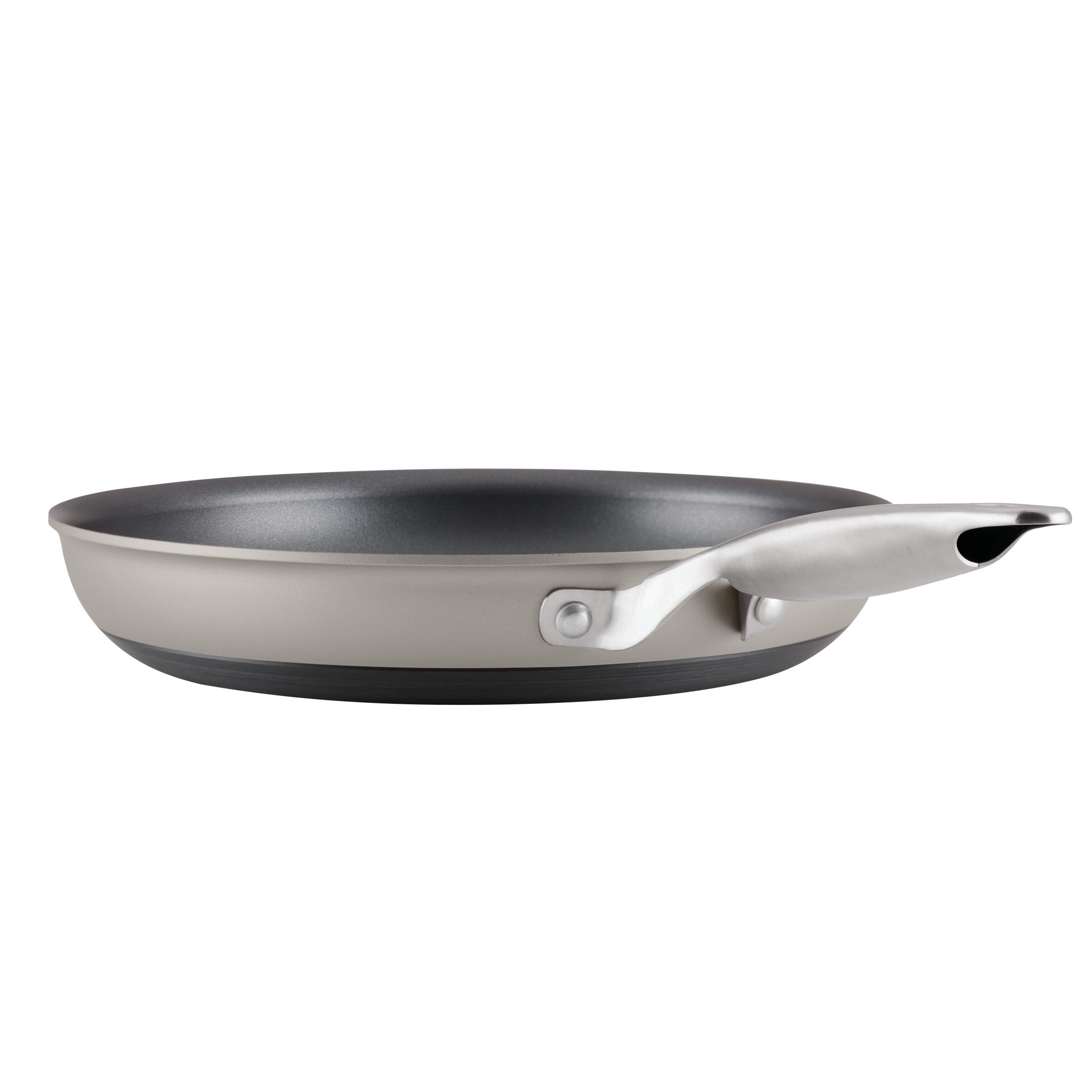 Anolon Achieve Hard Anodized 10 Piece Nonstick Cookware Pots and Pans Set, Silver