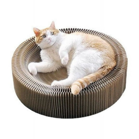 Organ Claw Board Foldable Magnetic Absorbent Variable Corrugated Paper Grinding Claw Robust Accordion Cat Scratching Board Pet Supplies Decompression Grinding Claws Corrugated Paper Cat Home
