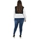 thumbnail image 3 of Blusa con chaleco de perlas Roman Fashion /Tallas Extras, 5102 (Blanco / Negro) negro 36, 3 of 7