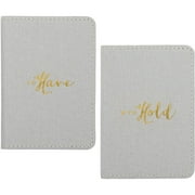 C.R. Gibson Mini Notebook Set, To Have and To Hold, 3.5" x 5", 2 Per Pack