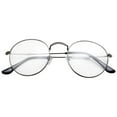 thumbnail image 2 of grinderPUNCH Retro Classic Clear Round Metal Frame Clear Lens Glasses, 2 of 3