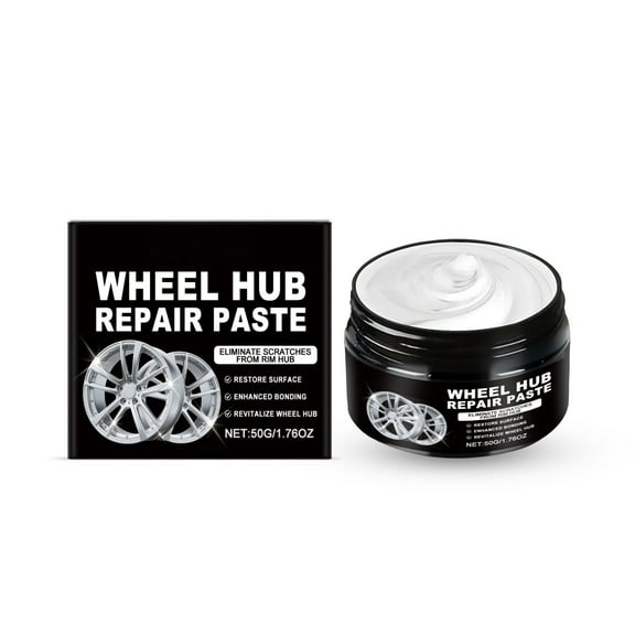 Car Wheel Scratch Repair Polish –Hub Polishing Paste, Removes Scratches & Restores High-Gloss Finish, Multicolor