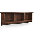 thumbnail image 1 of Crosley Brennan 3 Cubby Wall Mounted Coat Rack in Mahogany, 1 of 5