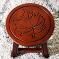 thumbnail image 2 of Durable Hardwood - Butterfly Carved - Ottomans and Footrest - Long - lasting Use, 2 of 3