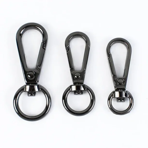Hebilla giratoria de Metal para bolsos, cierre de langosta, Clip de gatillo, gancho a presión, colgador de bolso, llavero, accesorios de costura DIY, 10/30 piezas, 8/10/13mm