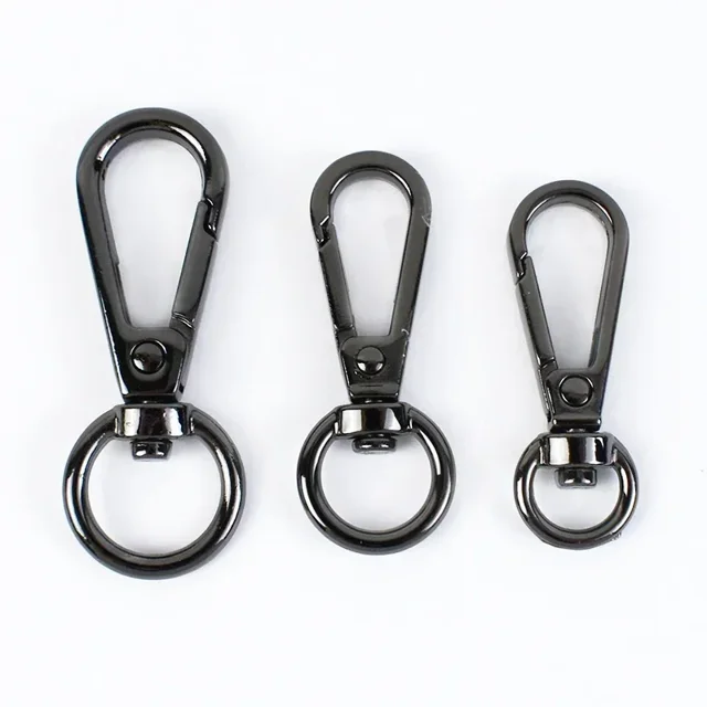 Hebilla giratoria de Metal para bolsos, cierre de langosta, Clip de gatillo, gancho a presión, colgador de bolso, llavero, accesorios de costura DIY, 10/30 piezas, 8/10/13mm