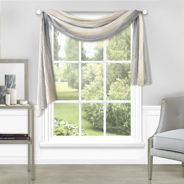 Woven Trends Window Curtains, Modern SemiSheer Extra Long Window