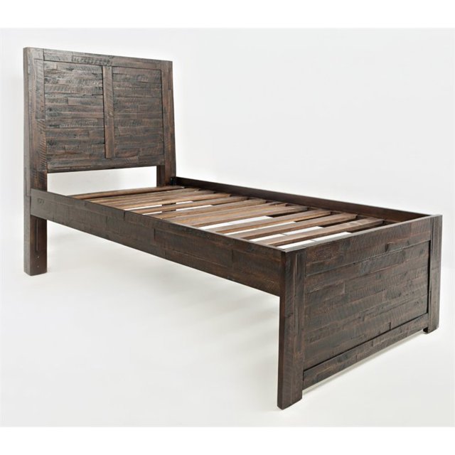 Jofran Jackson Lodge Youth Twin Panel Bed in Deep Chocolate