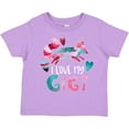 thumbnail image 3 of Inktastic I Love My Gigi Pink and Blue Fox with Hearts Boys or Girls Toddler T-Shirt, 3 of 5