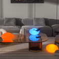 thumbnail image 5 of MoNiBloom LED Oblate Ball Light, RGB Color Changing Lamp with Remote Control, Rechargeable Cordless Moon Lamp Beside Desk Lamp, Medium, 5 of 11