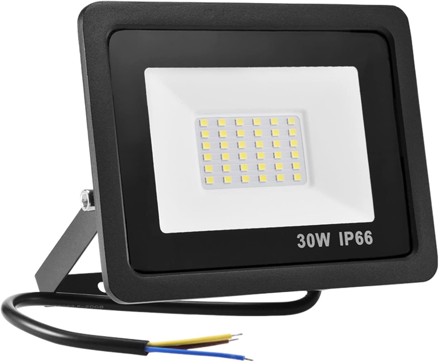 FEFEFW-30W LED Flood Lights Outdoor, IP66 Waterproof Security Lights Fixture, 6500K Hardwired Wall Lamp, 2100Lm Ultra Thin Work Light, 120° Beam Angle LED Exterior Floodlight for Garden Yard Patio