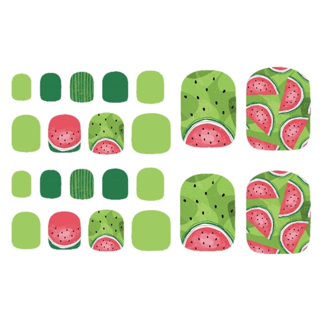 Heliisoer New Foot Stickers Summer Cool Fashion Stickers Hawaiian Pattern Nail Stickers