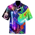 thumbnail image 4 of Camisetas gráficas con herramientas musicales personales y estampados por todas partes para hombre, camisetas de verano de manga corta de talla grande para playa hawaiana, camisa para hombre, 4 of 5