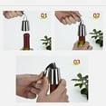 thumbnail image 3 of BESTYASH Tapón De Vino Con Vertical Para Botella Estándar Material Acero Y Silicona, 3 of 8