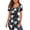 A: Black Floral(New), variant on Womens Tunic Tops Short Sleeve Henley T Shirts Solid Blouses (Burgundy, L)