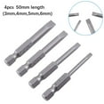 thumbnail image 1 of Embouts de Tournevis 4 Pcs 50Mm Acier Allié Sl3.0 Sl4.0 Sl5.0 Sl6.0 pour Perceuse Électrique Tournevis Haute Qualité, 1 of 5