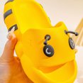 thumbnail image 6 of Honeeladyy Toddler Slides Sandals Summer Slip-On Sandals Shower Beach Pool Anti-slip Slippers Water Shoes for Kids Birthday Gift Yellow 3-4Years, 6 of 9