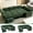 Green, variant on 102" Chenille U-Shaped Sectional Sofa Bed with Hidden Storage, Modular Pull Out Couch with LED Light & Side Table, Green