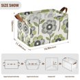 thumbnail image 7 of Yayeee Foldable Storage Basket for Shelves with Handles Set of 2 Waterproof Cloth Bins, Retro Flower, 7 of 7