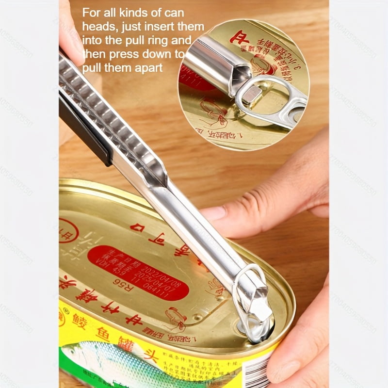 General 3-in-1 Can Opener & Bottle Opener, Stainless Steel for Easy Cap Removal, Ideal for Homes Hotels Bars, Beneficial for Seniors & Limited Strength