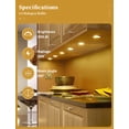 thumbnail image 5 of MINKUROW Halogen Light Bulbs,10 Pack G4 Bulb,Halogen Light Bulbs 2 Pin 12V 20W T3 Bi-Pin G4 Base 350lm Long Lifetime Dimmable 3000K Halogen Bulbs for Under Cabinet Puck Light,Chandeliers, 5 of 6