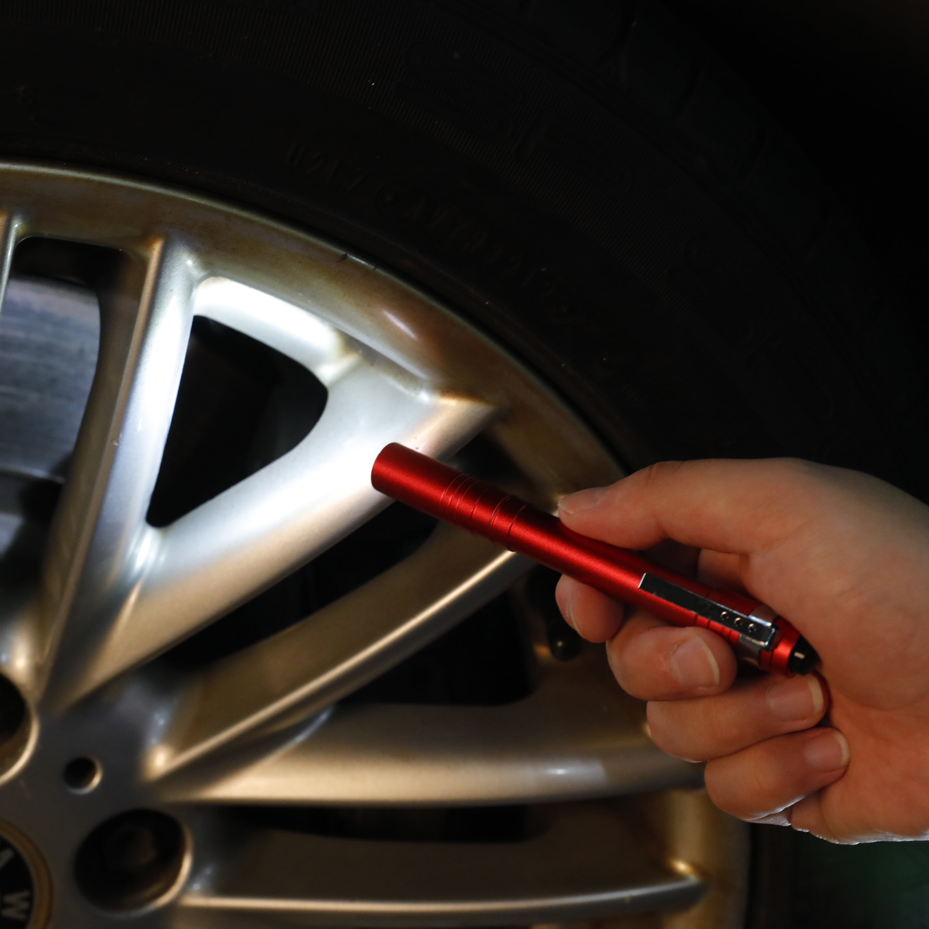 Hyper Tough Aluminum Pen Flashlight with Clip, LED, Black or Red