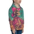 thumbnail image 3 of Goofa Western Desert Skull Cowboy (2) Pattern Hooded Sweatshirt for Youth Trendy youth sweatshirt Casual Hoodie for Boys and Girls-Small, 3 of 6