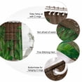 thumbnail image 3 of 66x72 Inch Shower Curtains for Bathroom, Tropical Leaves Bath Curtain Decor, Summer Botanical Monstera Leaf Wooden Brown Waterproof Restroom Curtains Shower Set Accessories with 12 Hooks 66 Inch, 3 of 7