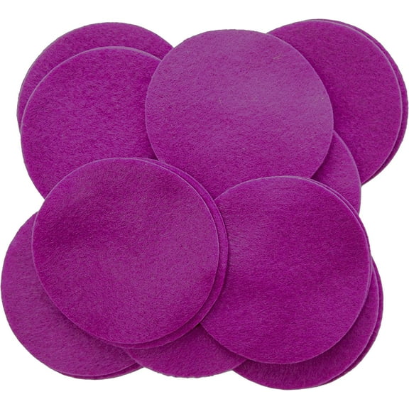 Playfully Ever After Magenta Craft Felt Circles (1 Inch - 100pc)