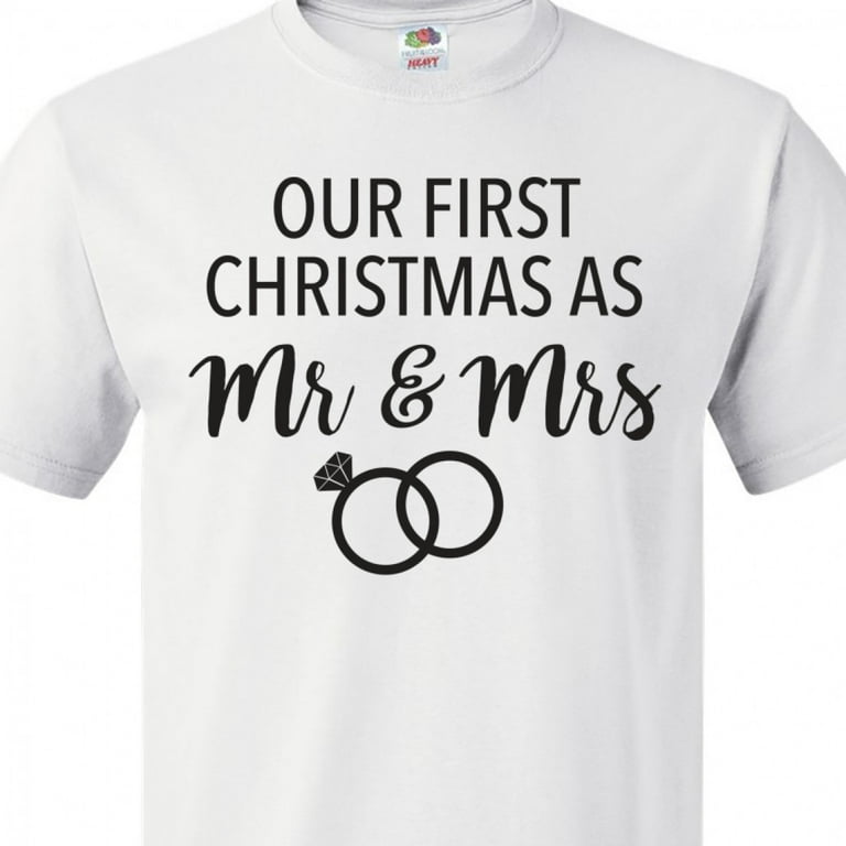 first christmas as a mrs t shirt
