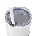 thumbnail image 6 of Game Over Skinny Tumbler - 20oz Red Print Cup with Straw, 6 of 8