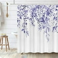 thumbnail image 2 of Green Eucalyptus Shower Curtain, Watercolor Leaves on The Top Plant with Floral Bathroom Decoration Shower Curtain Sets 72x72 Inch with Hooks, 2 of 6