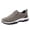 Grey, variant on Dakaela Men's Slip on Loafers Waterproof Hiking Outdoor Walking Shoes Comfortable Suede Casual Work Shoes with Arch Support Black,9