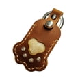 thumbnail image 1 of Pet Hair Storage Bag PU Leather Paw Print Hair Memorial Portable Keychain For Cat Dog Keepsake Keyring For Backpacks Pendant Gift, 1 of 4