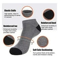 thumbnail image 4 of 12 Pairs Men's Non Slip Ankle Socks Moisture Wicking & Arch Support Athletic & Casual Styles,Black US（10-13）, 4 of 5