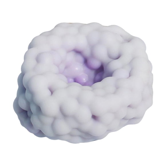 Sand Filled Grape Stress Ball Squishy Fidget Toy Portable Stress Reducer Perfect for Party & Employee Gifting (morado)