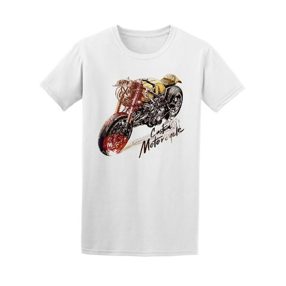 Yellow Cafe Racer T-Shirt Men -Image by Shutterstock, Male Large